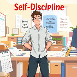 An illustration depicting the concept of Self-Discipline and Accountability