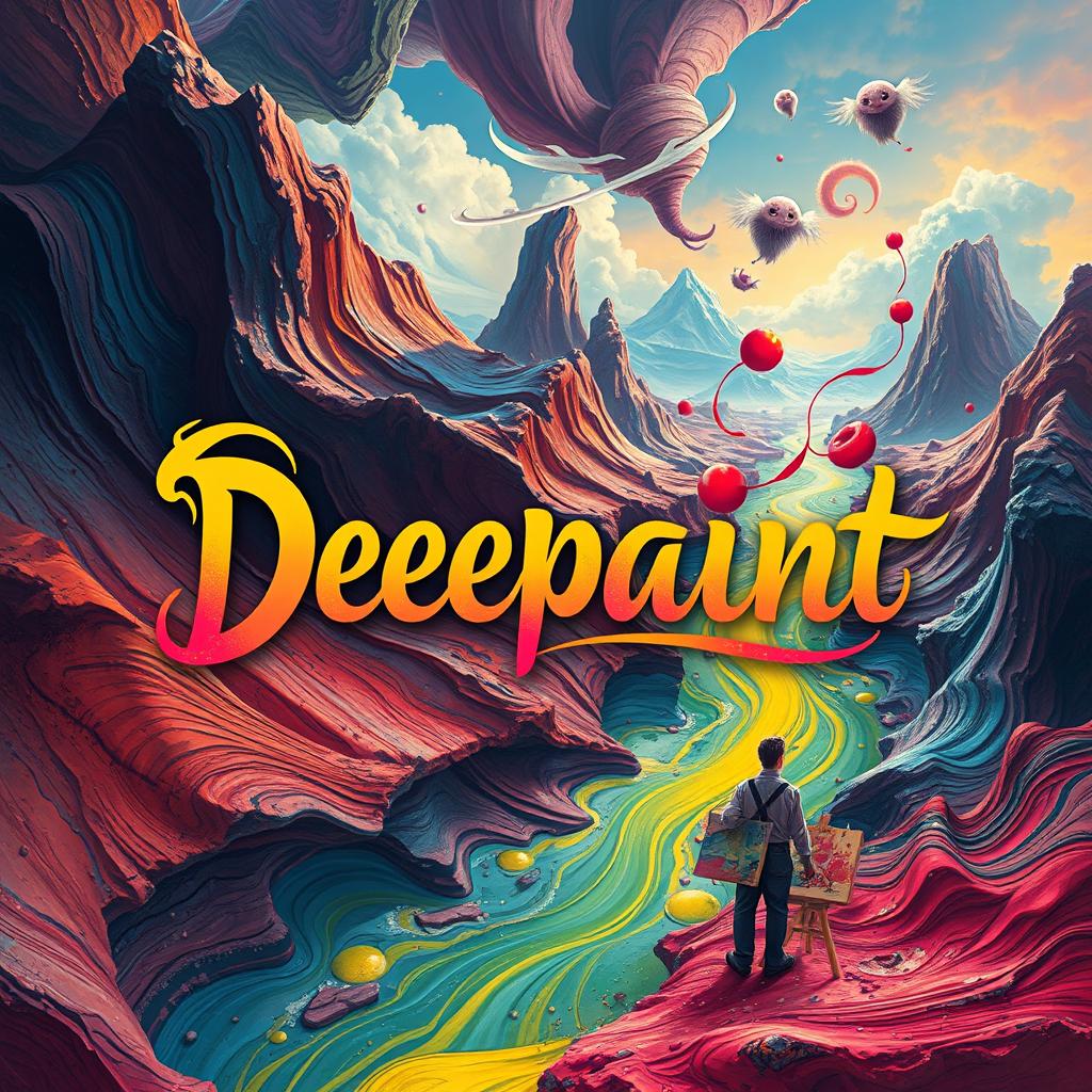 A captivating movie poster for a film titled "Deepaint"