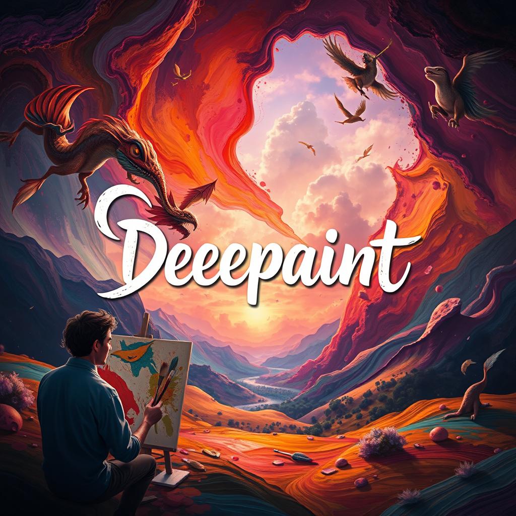 A captivating movie poster for a film titled "Deepaint"