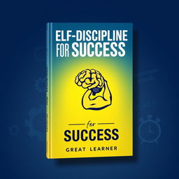 A visually striking book cover for 'Self-Discipline for Success' by Great Learner