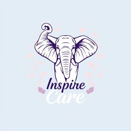 A creative and inspiring design for an official school t-shirt featuring a majestic elephant as the central motif