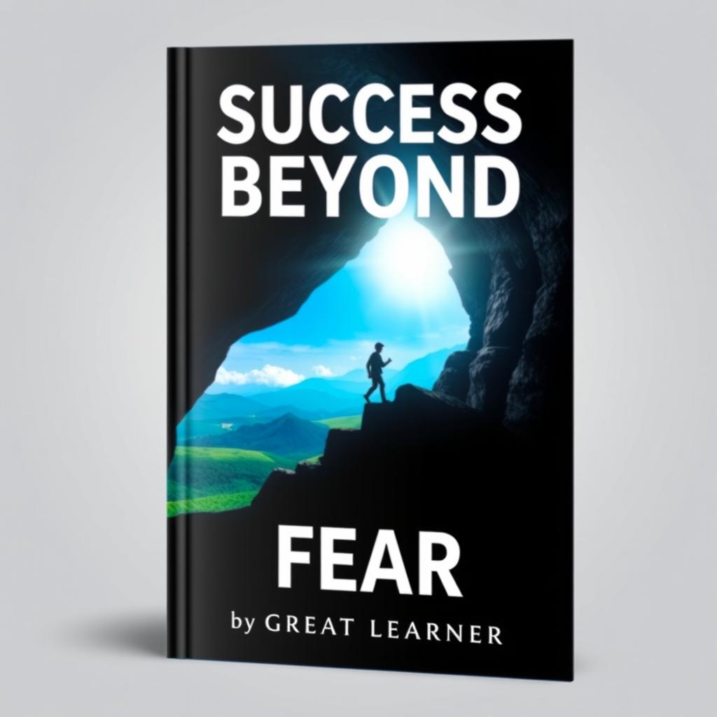 A striking book cover for 'Success Beyond Fear' by Great Learner