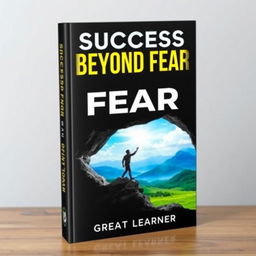 A striking book cover for 'Success Beyond Fear' by Great Learner