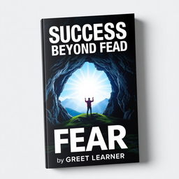 A striking book cover for 'Success Beyond Fear' by Great Learner