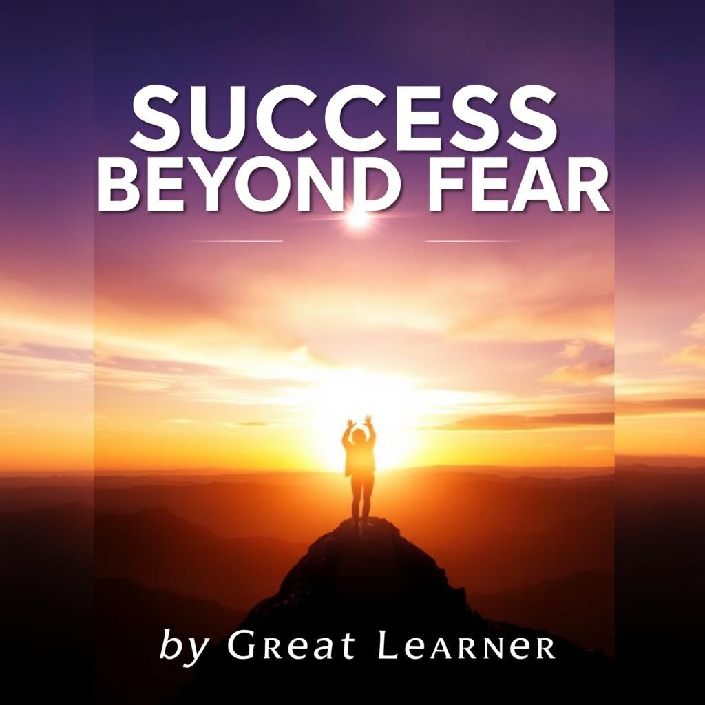 A captivating front cover design for 'Success Beyond Fear' by Great Learner