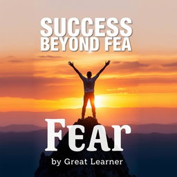 A captivating front cover design for 'Success Beyond Fear' by Great Learner