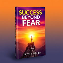 An eye-catching book cover design for 'Success Beyond Fear' by Great Learner