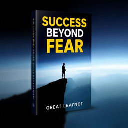 An inspirational book cover design for 'Success Beyond Fear' by Great Learner, showcasing the theme of empowerment and growth