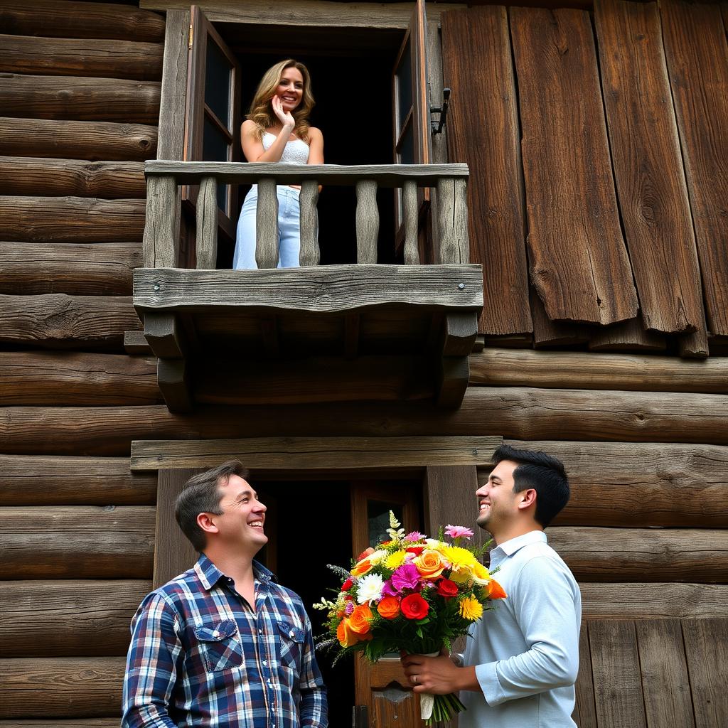 An old wooden building with charming rustic details