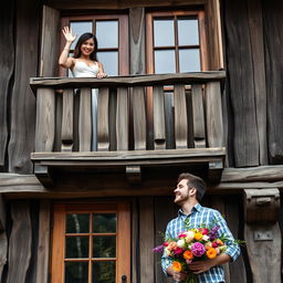 An old wooden building with charming rustic details