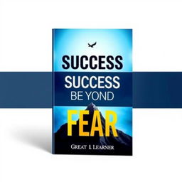 A visually striking book cover design for the title "Success Beyond Fear" by Great Learner