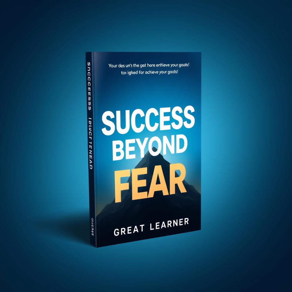 A visually striking book cover design for the title "Success Beyond Fear" by Great Learner