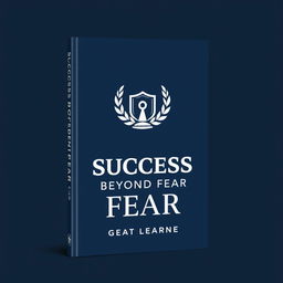 A polished and sophisticated book cover design for "Success Beyond Fear" by Great Learner, featuring a straight look that conveys professionalism and strength