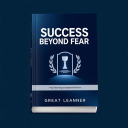 A polished and sophisticated book cover design for "Success Beyond Fear" by Great Learner, featuring a straight look that conveys professionalism and strength