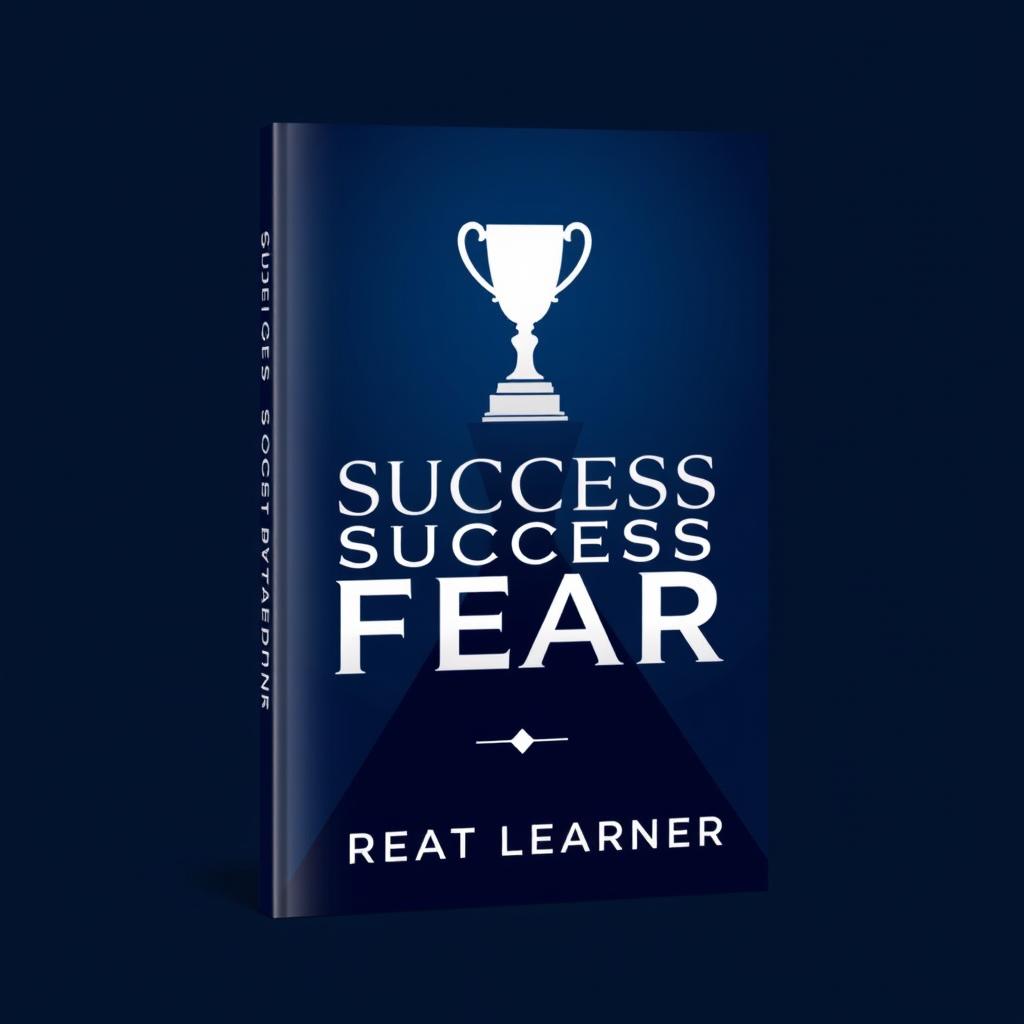 A polished and sophisticated book cover design for "Success Beyond Fear" by Great Learner, featuring a straight look that conveys professionalism and strength