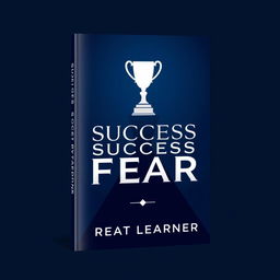 A polished and sophisticated book cover design for "Success Beyond Fear" by Great Learner, featuring a straight look that conveys professionalism and strength