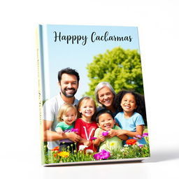 A warm and heartwarming book cover featuring a happy family portrait