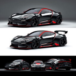 A transformed Hyundai HB20 2021, reimagined as a super sports car