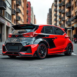 A modified Hyundai HB20 hatch reimagined as a super sports car, incorporating the aggressive front styling of the Zemvo GTR