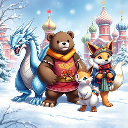 A trio of Pokemon inspired by the rich culture and environment of Russia