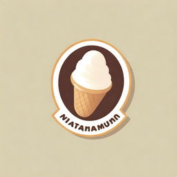 Design a logo featuring a Magnum ice cream bar, including the text 'Matamis na Magnum'. The logo should evoke sweetness and indulgence.