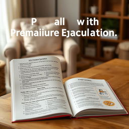 A detailed and informative guide on dealing with premature ejaculation, featuring a calm and reassuring atmosphere