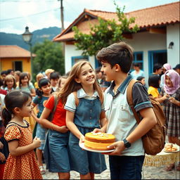 In a nostalgic depiction of two small villages, Amarela and Diamante, set in September 1982, students are joyfully entering their schools, beaming with excitement and happiness as they look forward to making new friends and reuniting with familiar faces