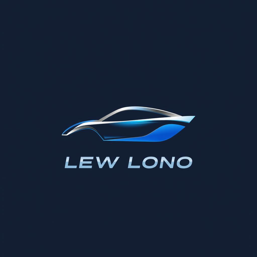 A sleek and modern logo design for a new car brand, featuring a stylized emblem that embodies speed and innovation