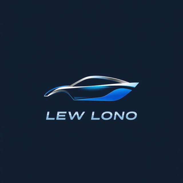 A sleek and modern logo design for a new car brand, featuring a stylized emblem that embodies speed and innovation