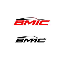 A modern and innovative logo design for 'BMC', a new car brand