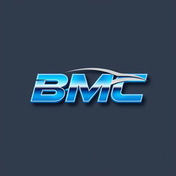 A sleek and modern logo design for 'BMC', a new car brand