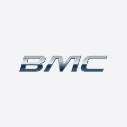 An elegant and futuristic logo design for 'BMC', a new car brand