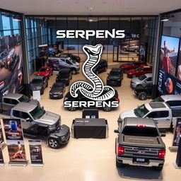 A thriving pickup truck company named 'Serpens,' dedicated to producing high-performance trucks for adventure enthusiasts