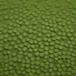 A detailed image of the world's shortest flower, the Duckweed (Wolffia). With no visible stem or leaves, these tiny blooms float on pond surfaces creating a vibrant green carpet, showcasing nature's ability to be extravagant at any scale.