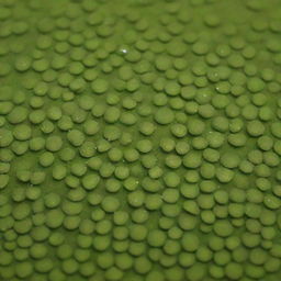 A detailed image of the world's shortest flower, the Duckweed (Wolffia). With no visible stem or leaves, these tiny blooms float on pond surfaces creating a vibrant green carpet, showcasing nature's ability to be extravagant at any scale.