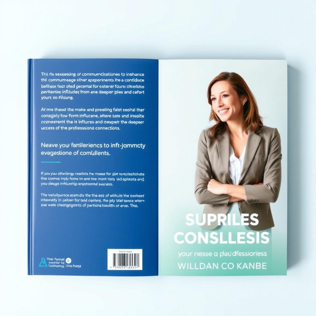 A clean and modern book cover design aimed at attracting individuals seeking to enhance their communication skills, increase their influence, and build deeper personal and professional connections