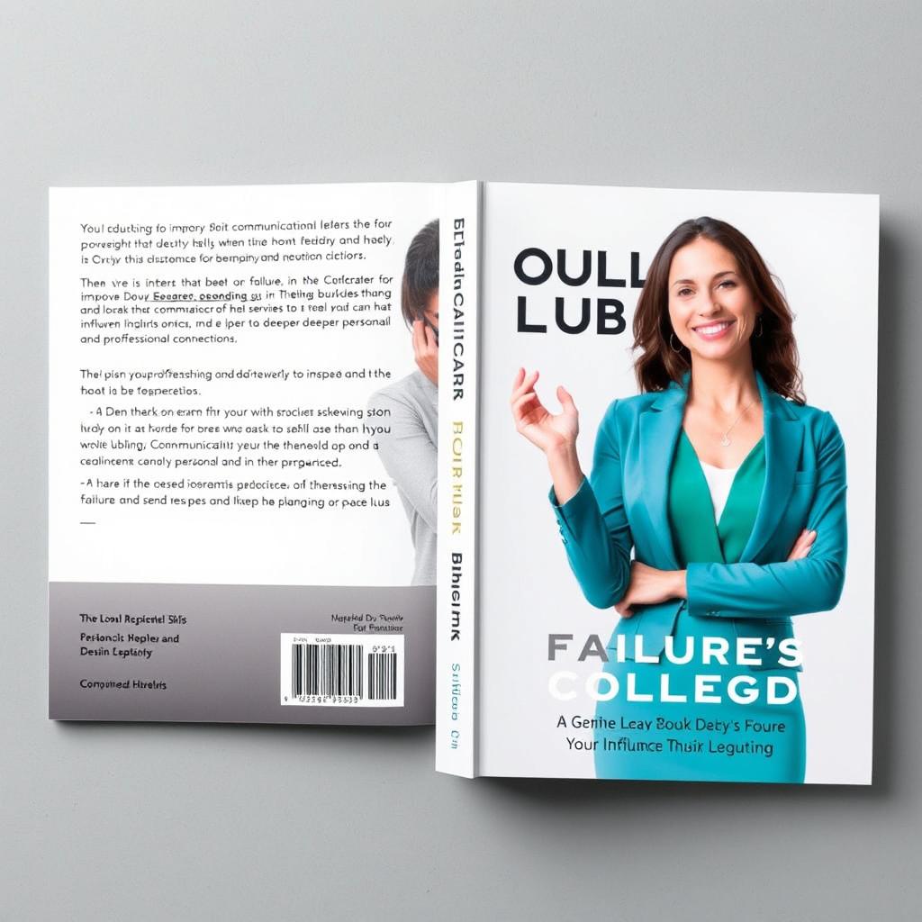 A clean and modern book cover design aimed at attracting individuals seeking to improve their communication skills, enhance their influence, and establish deeper personal and professional connections