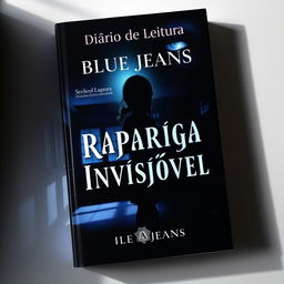 A captivating book cover for 'A Rapariga Invisível' by Blue Jeans, featuring the title prominently at the center in bold, mysterious font