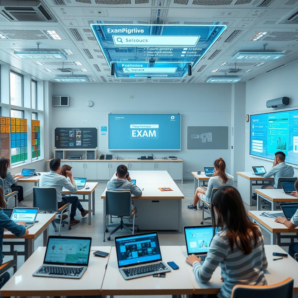 A futuristic classroom for a virtual provisional examination, utilizing Internet of Things (IoT) technology