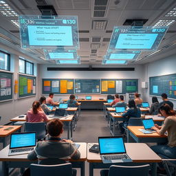 A futuristic classroom for a virtual provisional examination, utilizing Internet of Things (IoT) technology