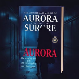 A visually striking book cover portraying the mystery of the murder of Aurora, a young girl