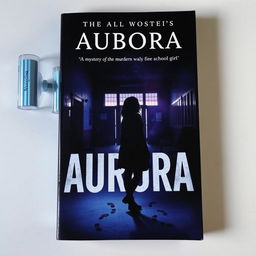 A visually striking book cover portraying the mystery of the murder of Aurora, a young girl