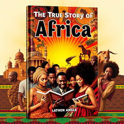 A striking book cover for a young adult audience, centered on the true history of Africa