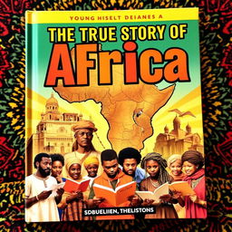 A striking book cover for a young adult audience, centered on the true history of Africa