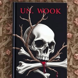 The cover of an unnamed book, featuring a bold and detailed skull in the background that creates an air of mystery