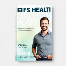 A book cover design focusing on men's health