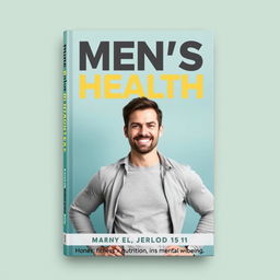 A book cover design focusing on men's health