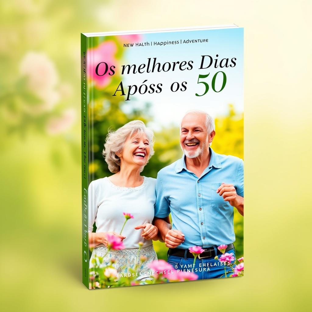 A book cover design titled 'Os Melhores Dias Após os 50'