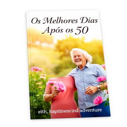 A book cover design titled 'Os Melhores Dias Após os 50'