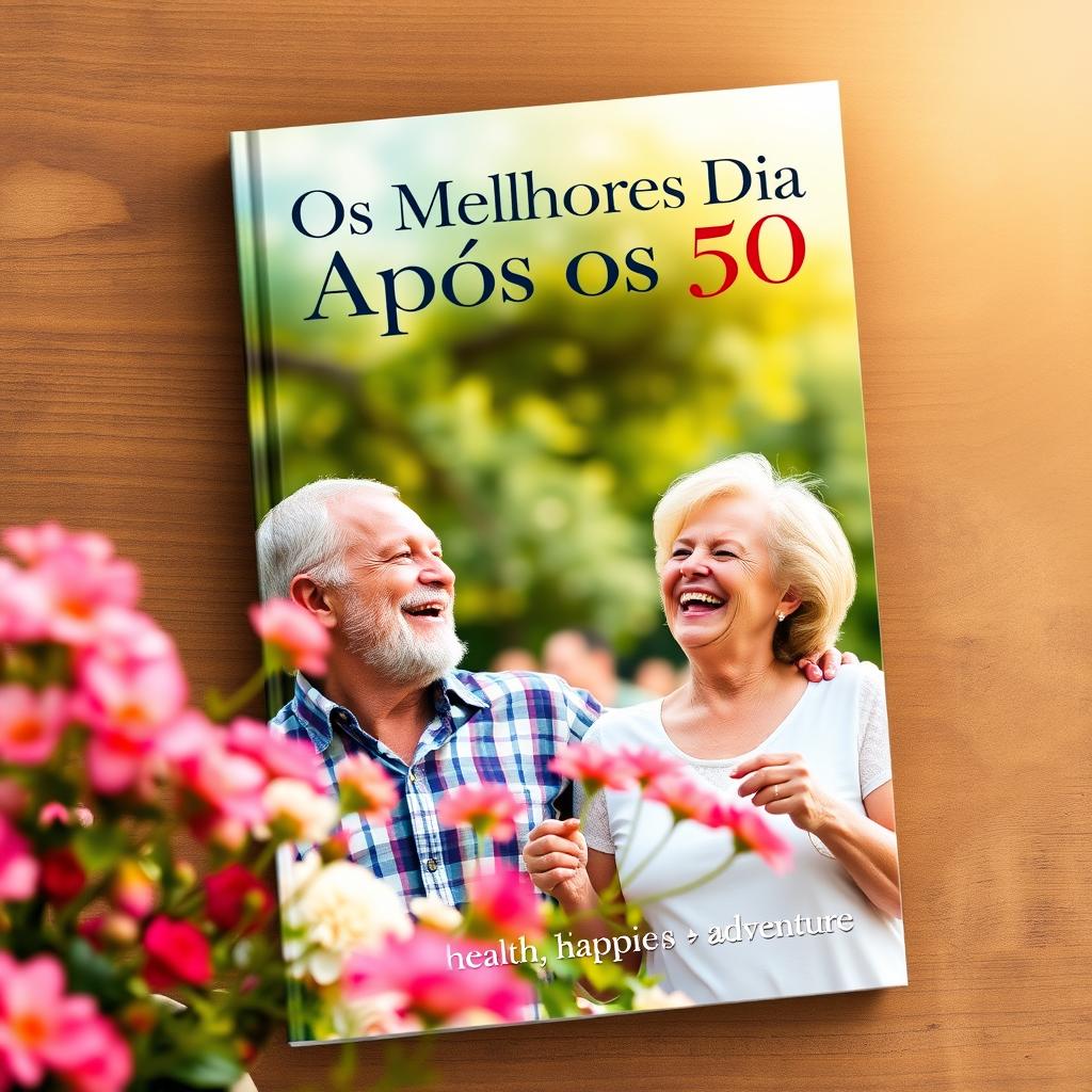 A book cover design titled 'Os Melhores Dias Após os 50'